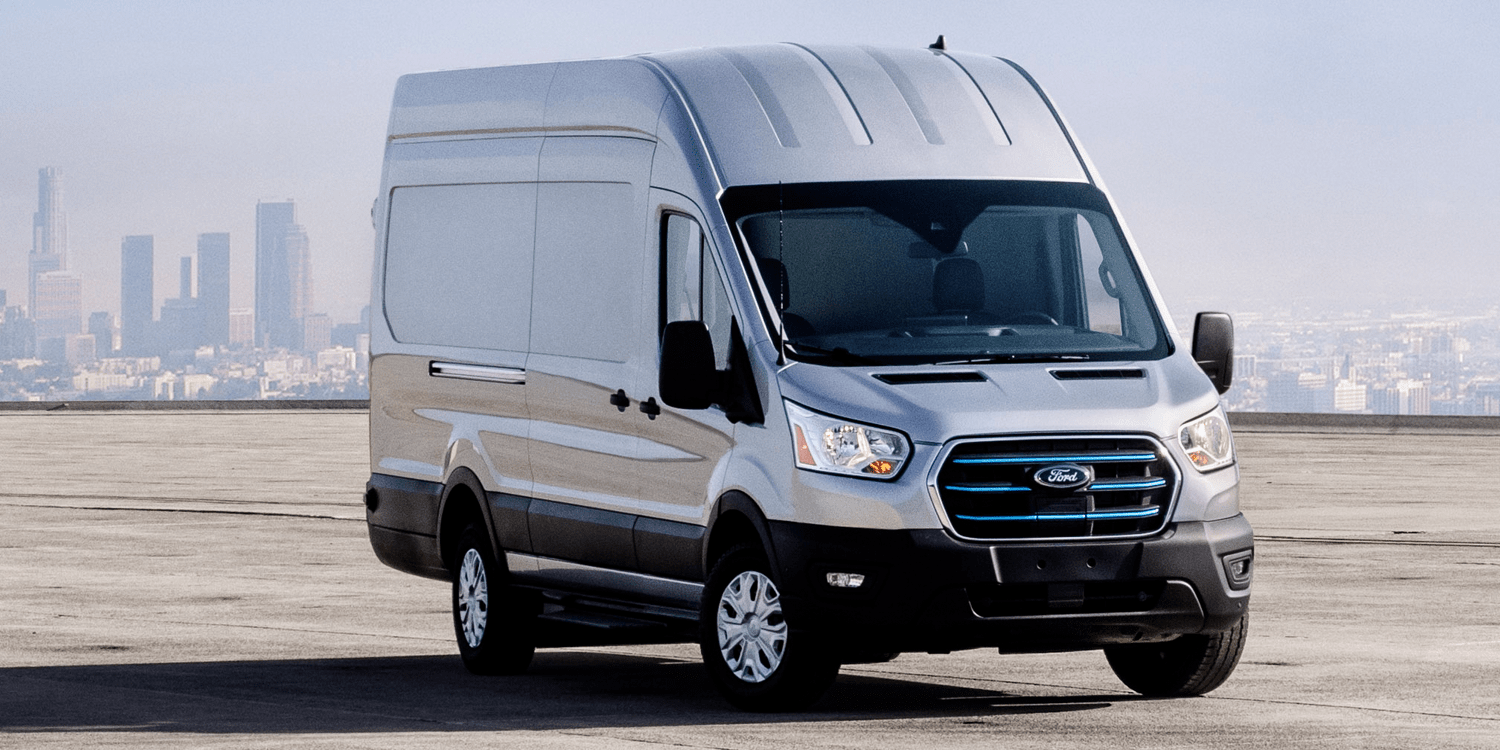 Ford E-Transit dans la première utilisation d'essai