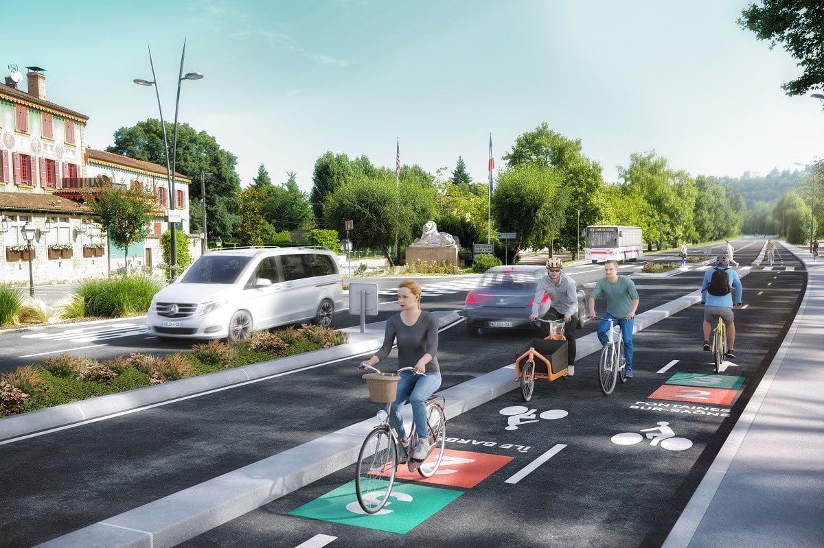Lyon dévoile sa future autoroute du vélo