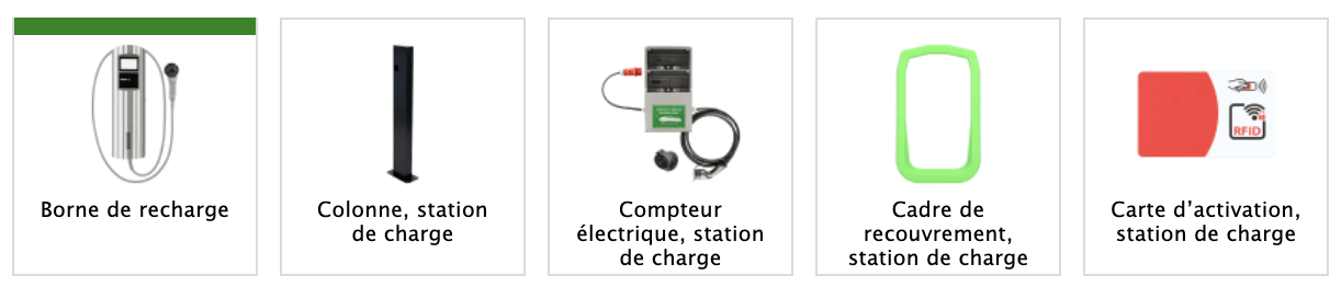 Bornes de recharge VE